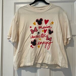 Comfort Colors Cream Short Sleeve Tee with Red and Black Graphic